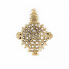 Awasa Ethiopian Brass Cross Pendant (65x50mm)