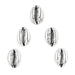 Antiqued Silver Cowrie Shell Beads (Set of 5) - The Bead Chest