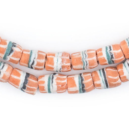 Tangerine Orange Strawstack Beads - The Bead Chest