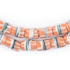 Tangerine Orange Strawstack Beads
