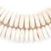 White Disk Bone Mala Beads (14mm) - The Bead Chest