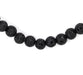 Black Volcanic Lava Beads (8mm) (Large Hole) - The Bead Chest