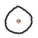 Black Volcanic Lava Beads (8mm) (Large Hole) - The Bead Chest