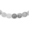 Matte Round Cloudy Quartz Beads (10mm)