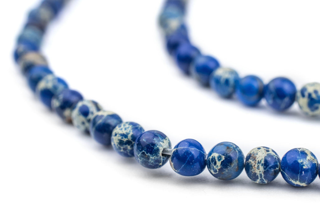 Blue Sea Sediment Jasper Beads (4mm) - The Bead Chest