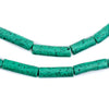 Amazonite Moroccan Pottery Beads (Cylinder)