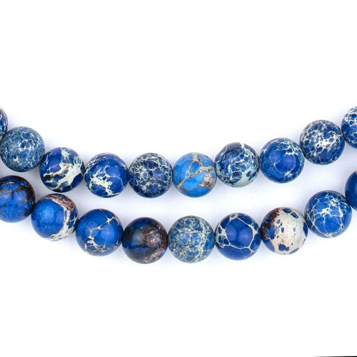 Blue Sea Sediment Jasper Beads (8mm) - The Bead Chest