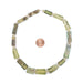 Rectangular Ancient Roman Glass Beads (Sea Green) - The Bead Chest