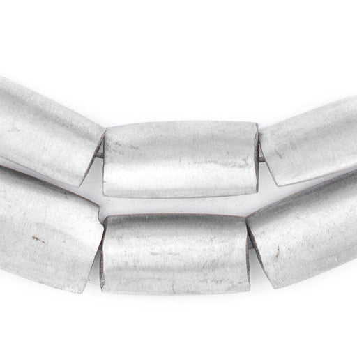 Rectangular Maasai Silver Beads (24x15mm)