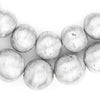 Round Maasai Silver Beads (22mm)