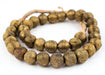 Wound Round Brass Beads (17mm) - The Bead Chest