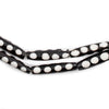 Polka Dot Design Batik Bone Beads (Elongated)