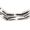 Zig-Zag Batik Bone Beads (Elongated)