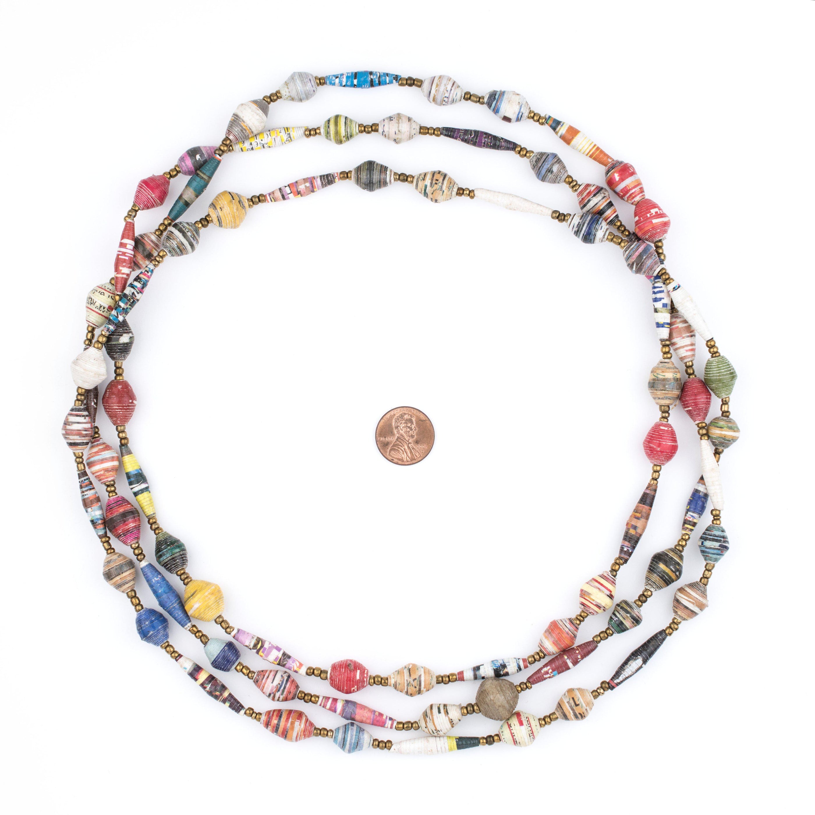 Mixed Recycled Paper Beads from Uganda — The Bead Chest