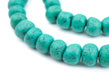 Amazonite Moroccan Pottery Beads (Round - 12mm) - The Bead Chest
