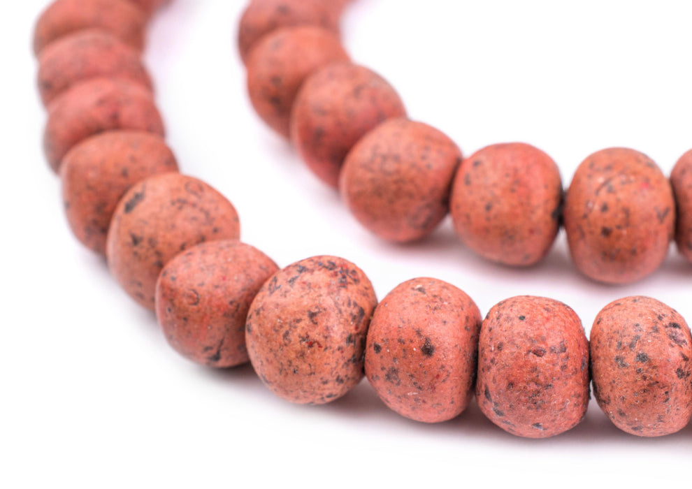 Rouge Red Moroccan Pottery Beads (12mm) - The Bead Chest