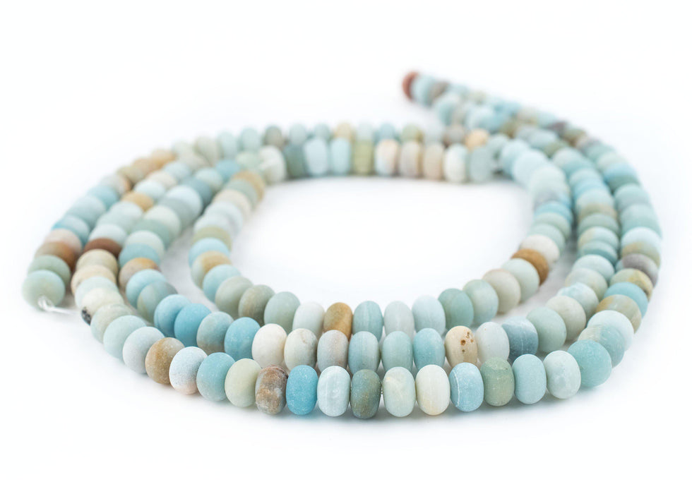 Rondelle Amazonite Stone Beads (6x10mm) - The Bead Chest