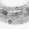 Matte Round Cloudy Quartz Beads (6mm)