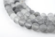 Matte Round Cloudy Quartz Beads (6mm) - The Bead Chest