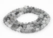 Matte Round Cloudy Quartz Beads (8mm) - The Bead Chest