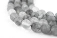 Matte Round Cloudy Quartz Beads (8mm) - The Bead Chest