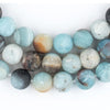 Spherical Amazonite Stone Beads (12mm) (Large Hole)
