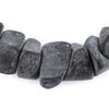 Moroccan Charcoal Resin Chunk Beads