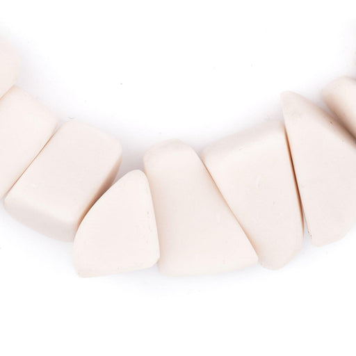 Moroccan Ivory Resin Chunk Beads - The Bead Chest