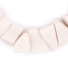 Moroccan Ivory Resin Chunk Beads