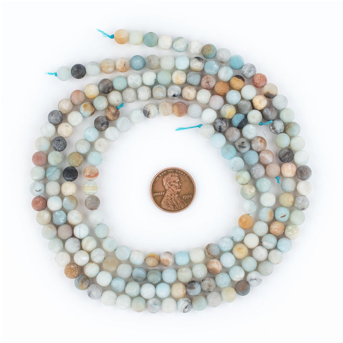 Spherical Amazonite Stone Beads (6mm) - The Bead Chest