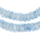 Blue Mist Rondelle Recycled Glass Beads - The Bead Chest