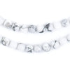 White Round Howlite Beads (6mm)