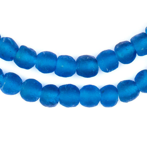 Light Azul Recycled Glass Beads (7mm) - The Bead Chest