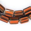Orange Nepal Chevron Beads (15x13mm)