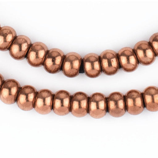 Thebeadchest Copper Round 9mm Beads, Full Strand of Quality Metal Spacers for DIY Jewelry Design, Adult Unisex, Bronze