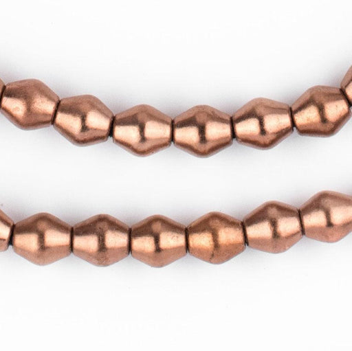 Smooth Copper Bicone Beads (8x7mm) - The Bead Chest