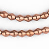 Smooth Copper Bicone Beads (8x7mm)