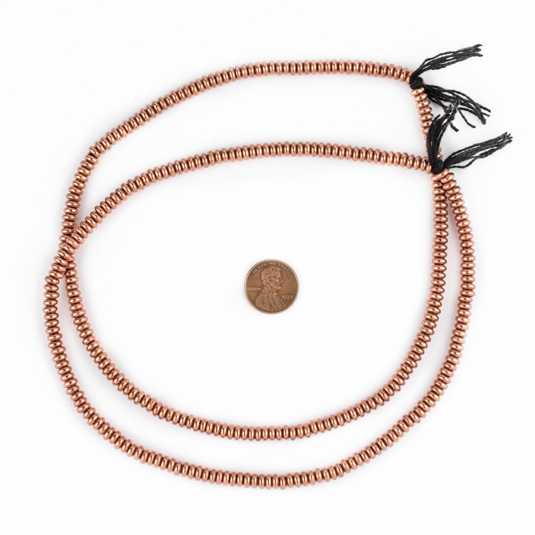 Smooth Copper Rondelle Beads (5mm) — The Bead Chest