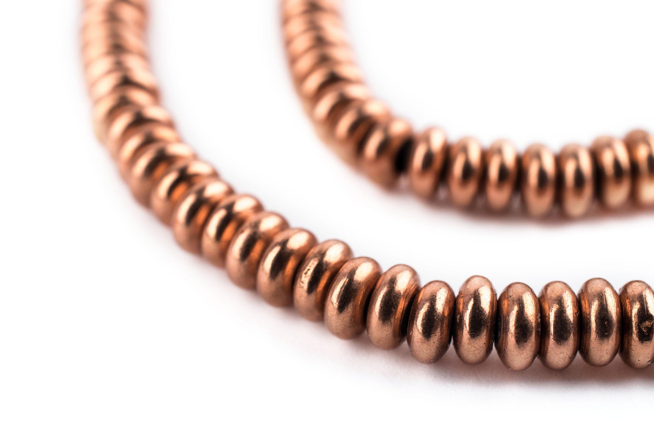 Smooth Copper Rondelle Beads (5mm) — The Bead Chest