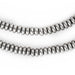 Smooth Silver Rondelle Beads (5mm) - The Bead Chest