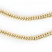 Smooth Gold Rondelle Beads (5mm) - The Bead Chest