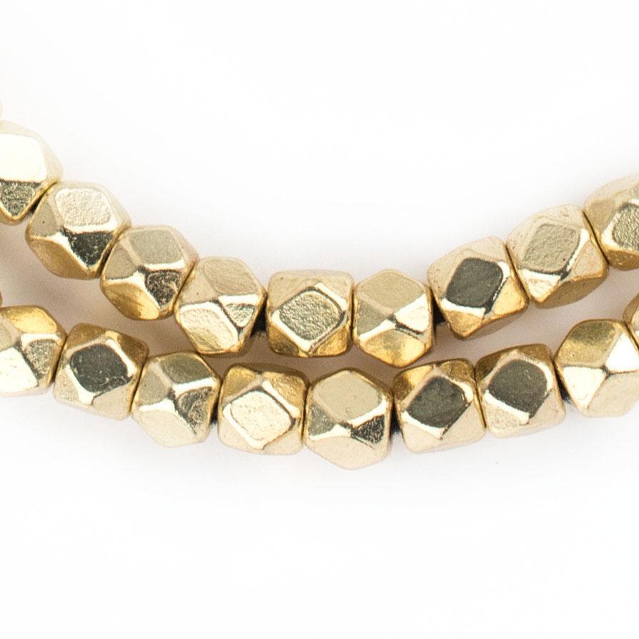 Gold Faceted Diamond Cut Beads (6mm) — The Bead Chest