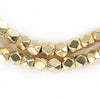 Gold Faceted Diamond Cut Beads (6mm)