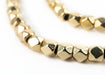 Gold Faceted Diamond Cut Beads (6mm) - The Bead Chest