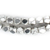 Silver Faceted Diamond Cut Beads (6mm)