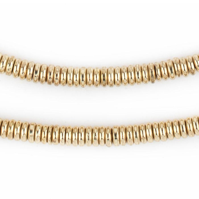 Smooth Gold Heishi Beads (5mm) - The Bead Chest