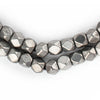 Dark Silver Faceted Diamond Cut Beads (6mm)