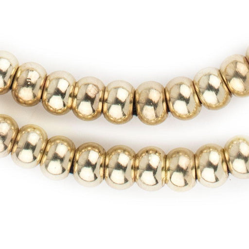 Smooth Gold Padre Beads (9mm) - The Bead Chest