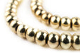 Smooth Gold Padre Beads (9mm) - The Bead Chest