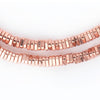 Faceted Copper Triangle Heishi Beads (4mm, 16 inch Strand)